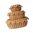 thumbnail image 1 of Cestas de almacenamiento con tapa,Juego de cestas tejidas a mano Cestas tejidas ,Cestas para guardar pan Contenedores de almacenamiento con tapa,Cajas de exhibición decorativas con, 1 of 8