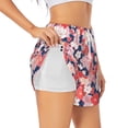 thumbnail image 3 of Lsque Japanese Cherry Blossoms Printed Women's Running Shorts with Liner Pockets,Elastic Quick Dry Workout Athletic Gym Yoga Shorts,Womens High Waist Shorts-Large, 3 of 9