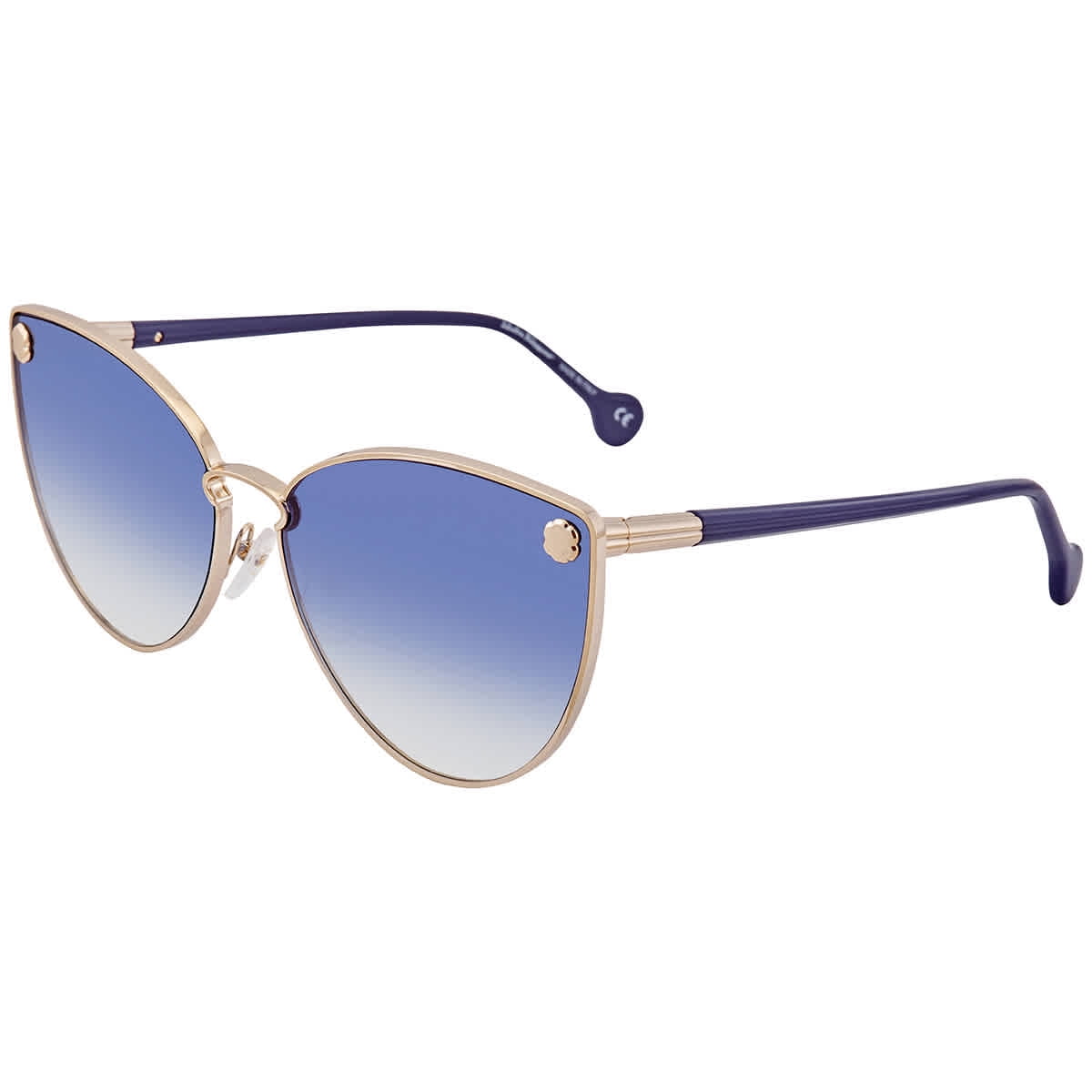 Salvatore Ferragamo Blue Cat Eye Ladies Sunglasses SF185S 743 64 Salvatore Ferragamo Blue Cat Eye Ladies Sunglasses SF185S 743 64