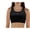 Black, variant on Tommy Hilfiger Sport Womens Velvet Fitness Sports Bra