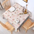 thumbnail image 2 of Pioneer Flower Floral Print Pattern Square Tablecloth, Waterproof Wipeable Spillproof Washable Table Cover for Home Kitchen Party Decor, 60"x60", 2 of 6
