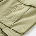 thumbnail image 4 of Wyobmus Tactical Work Shorts for Men Casual Drawstring Elastic Waist Hiking Cargo Shorts Lightweight Ripstop Quick Dry Fishing Shorts With Multi-Pocket C-Khaki, 4 of 9