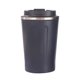thumbnail image 1 of Taza térmica de acero inoxidable 304 con cierre de seguridad, gran capacidad, portátil, con tapa, para oficina, color azul, 380 ml, 1 of 13