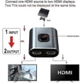 thumbnail image 2 of Hdmi Switch 4k Hdmi Splitter-techole Aluminum Bi-directional Hdmi Switcher 2 Input 1 Output, No External Power Required, Support 4k 3d Hd 1080p For Xb, 2 of 5