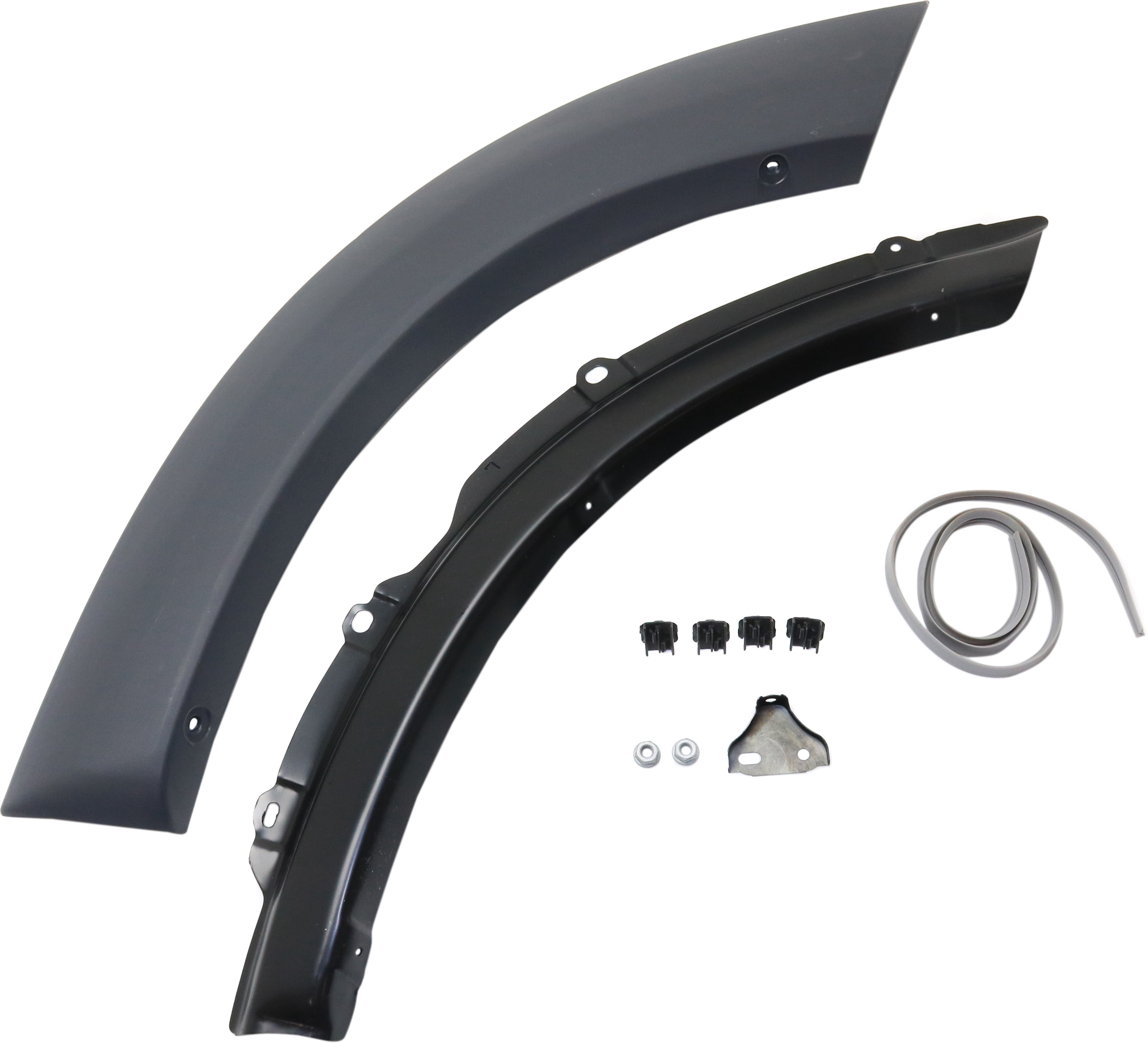 Fender Trim Compatible with 2001-2005 Toyota RAV4 Rear, Left Driver Side, Front Section Paint to Match