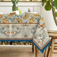 thumbnail image 4 of Rustic Rectangular Tablecloth 60×104 Inch, Bird Floral Vintage Washable Table Cover for Party Picnic Dinner Decor, 4 of 6