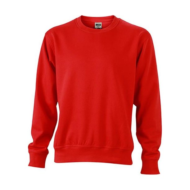 James and Nicholson - Sudadera de trabajo unisex (Rojo)