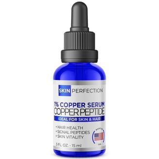 Skin Perfection GHK-Cu Copper Peptide Serum, Blue Liquid Serum for