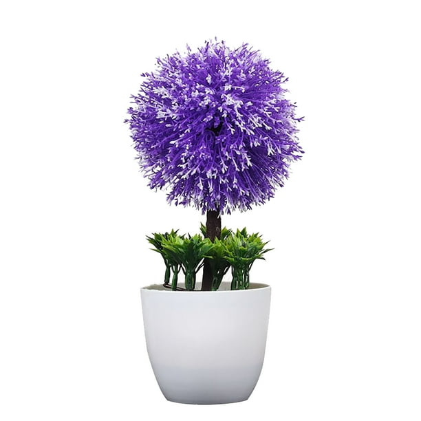 Planta artificial en maceta, simulación de bolas, vegetación, decoración, oficina en casa, centro de mesa, planta falsa, púrpura Inevent HA7629-01B
