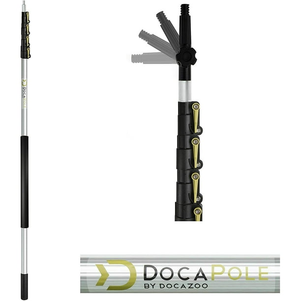 DocaPole Kit de brosse haute portée de 9,1 m avec rallonge