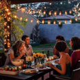 thumbnail image 2 of Guirnalda de 20 luces LED rojas de queroseno, minilámpara para interiores y exteriores, patio, jardín, hogar, vacaciones, Ramadán, boda, fiesta, árbol de Navidad, decoración de Año Nuevo, 2 of 5