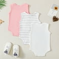 thumbnail image 2 of Actgleam Baby Sleeveless Bodysuits Snap Closure Onesies for Infant,9-12 Months, 2 of 9