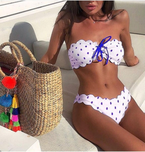 polka dot bikini set