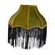 thumbnail image 1 of Pantalla lámpara tela con borlas, elegante, para bombilla E27, decorativa, retro, para sala estar, noche, dormitorio, cafetería o Verde, 1 of 8