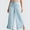 110#Light Blue, variant on Womens Wide Leg Yoga Pants High Waisted Side Slit Joggers Casual Loose Lounge Sweatpants Solid Color Elastic Waistband Sports And Leisure Belt Pocket Slit Pants Legs Long Pants with Pockets