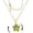 green, variant on Necklace for Women Gold Flower Fidget Necklace Rotatable Crystal Silver Blossom Pendant Necklaces Adjustable Spinning Fidget Necklaces Redbud Flower Choker Funny Gift Jewelry
