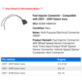 thumbnail image 2 of Fuel Injector Connector - Compatible with 2007 - 2009 Saturn Aura 2008, 2 of 2