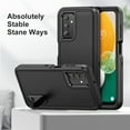 thumbnail image 4 of SaniMore for Samsung Galaxy A15 6.5" 2023 Hybird Case, Rugged PC Back Shockproof TPU Shell Metal Hidden Kickstand Drop Resistant Anti-slip Heavy Duty Protective Case for Galaxy A15, Black, 4 of 7