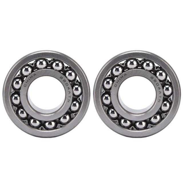 2Pcs Roulement à Billes à Double Rangée 2204-2208 Roulement à Billes Auto-Aligné Opération à Grande Vitesse Effet Silencieux Pièces Mécaniques Acier à Roulement à Haut Carbone
