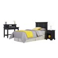 thumbnail image 2 of Home Styles Bedford Tête de Lit Simple Ensemble de Chambre 4 Pcs en Noir, 2 of 2