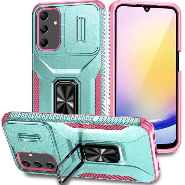 Funda para GANGXUN Samsung Galaxy A25 5G - Soporte metálico, Función magnética, Verde