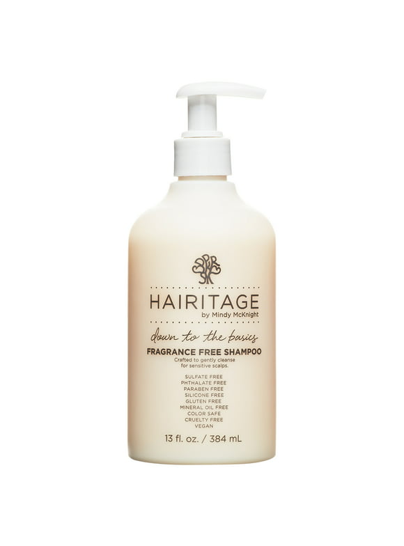 Hairitage Down to the Basics Fragrance-free Shampoo with Chamomile | For Sensitive Scalps, 13 oz