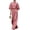 Pink, variant on Cozy Loungewear Sets for Women Womens 2 Piece Dressy Casual Linen Set, Puff Sleeve Mock Neck Cropped Tops Pleated Wide Leg Pants, Elegant Vacation Wear Fashion Outfits Coffee L