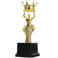 thumbnail image 5 of Children's Performances Figurines Children Sports Award Prize Plastic Crown Singing Dancing Competition Football Winner Award Trophy Toy Reward Prize Cup Award Trophy Small Gold Statue 26.5CM, 5 of 8