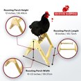 thumbnail image 4 of Chicken Roosting Perch Made in The USA! Roost Toys and Accessories for Coop Heavy Duty Solid Handcrafted Wood Construction for Birds Hens Chook Pollos Gallinas Chicks, 4 of 8