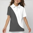 thumbnail image 4 of HIPYLO Cute Tops Y2k Girls Graphic Tees 7-8 Down Vest Uniform Shirts for Girls Red Shirt Girl Clothes Size 7-8 Young Girls Clothes Trendy Clothes, 4 of 5