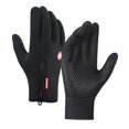 thumbnail image 2 of Guantes de bicicleta Guantes Térmicos pantalla táctil guantes deportivos impermeables guantes de invierno para correr entrenamiento bicicleta hombres Negro L, 2 of 8