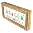 thumbnail image 4 of Northlight 11.75" Framed Merry Christmas Trees Metal Wall Sign, 4 of 5