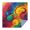 Colorful Circular Pattern, variant on Rainbow Tie Dye Mandala Pattern Square Tablecloth,Waterproof Square Table Cover,Wipeable Spillproof Washable Table Cover for Home Kitchen Party Decor 42"X42"(107x107cm)