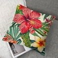 thumbnail image 7 of nygtbtfer Set of 2 Tropical Leaves Throw Pillow Covers &amp; &amp; Pillowcases Home Decorative Linen Cushion Covers () White, 7 of 7