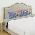 thumbnail image 3 of Yayeee Pillowcase King Size Set of 2 Satin Wrinkle Resistant Pillow Case, Green Wavy Pattern, 3 of 7