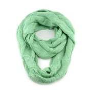 NYfashion101 Soft Warm Chunky Cable Knit Infinity Loop Scarf
