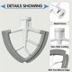 thumbnail image 2 of Pouring Shield for 4.5 and 5 Quart Tilt-Head Stand Mixers and Flex Edge Beater for Tilt-Head 4.5-5QT, 2 of 5