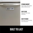 thumbnail image 6 of Home Wall Stickers, Ongmies Grip Dishwasher Magnet Clean Dirty Sign Optional Adhesive Sticker Easy Read Non Scratch Heavy Duty Shutter Slide Dish Washer Magnets Strong Kitchen Home Decor, Silver, 6 of 8