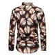 thumbnail image 3 of Camisas de manga larga estampadas delgadas informales de moda para hombres blusa superior Turndown Beach Pompotops oipoqjl25826, 3 of 3