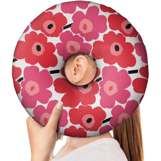 Ear Piercing Pillow for Side Sleepers,Donut with Hole for Ear Pain CNH