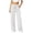 White, variant on Edvintorg Yoga Pants with Pockets for Women Elastic Waisted Casual Loose Lightweight Wide Leg Athletic Trousers Women Clothing Brown XL