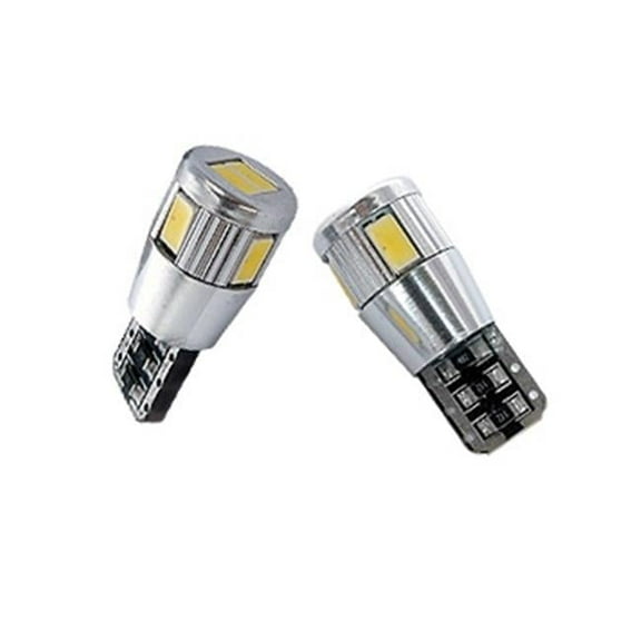 W5W T10 194-168-2825 Canbus 6-LED SMD 5630 White Light Bulbs Wedge Base