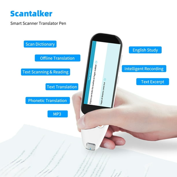 Scanmarker Air Stylo Scanner, Surligneur numérique OCR et stylo de lecture, Sans fil, Texte à la parole, Multilingue, Traduction linguistique