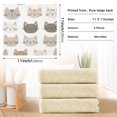 thumbnail image 6 of Yayeee 6 Pack Kitchen Dish Cloths Set for Washing Soft Drying Absorbent Microfiber Towels, Light Gray Cat Pattern, 6 of 9