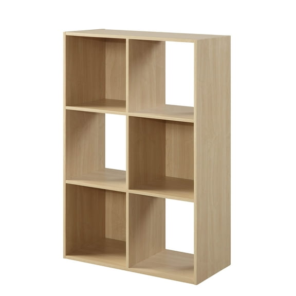 Mainstays 6-Cube Organizer, Birch