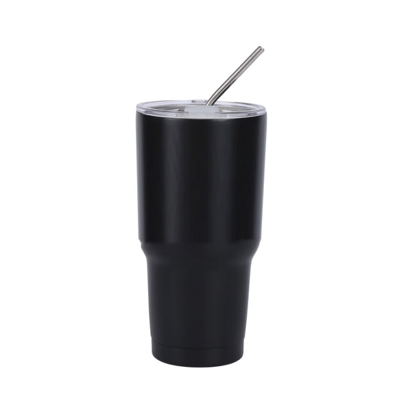 Homelife Stainless Steel Ice Cup 900ML Large Capacity Insulation Tumbler with Straw Car Coffee Cup for Hot Cold Drinks Water Tea Milk Office Outdoor Insulated Bottle