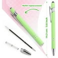 thumbnail image 3 of 6 /8 Pack Ballpoint Pen 2-in-1 Stylus Retractable Ballpoint Pen with Stylus tip, Metal Stylus Pen for Touch Screens, 1.0 mm Black Ink, 3 of 7
