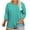 Light Blue, variant on New Arrival BeiFu 3/4 Length Sleeve Womens Tops 100% Cotton Shirts Women Womens Tops Summer Casual Women Blouses Cotton V Neck Spring Tops For Women