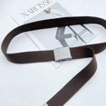 thumbnail image 4 of une Ceinture En Toile Marron De 120 Cm Pour Hommes Et Femmes, Sangle De 3,8 Cm, Boucle Automatique, Jeans, Ceinture Perfore Dcontracte, 4 of 5