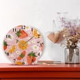 thumbnail image 6 of Strawberries Oranges Daisy Flowers Black 10 inch Wall Clocks Non Ticking Easy to Read Battery Decorative for Home Bathroom Kitchen Bedroom Living Room, 6 of 8